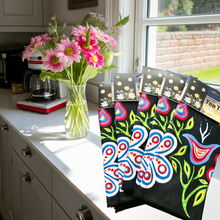 Load image into Gallery viewer, Tea Towels- Happy Flower