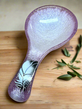 Load image into Gallery viewer, Spoon Rest - Violet Pearl Feather