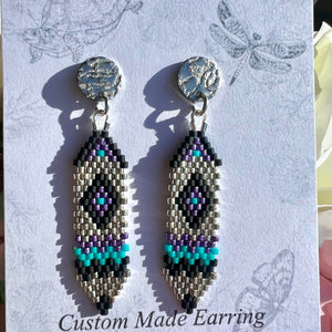 NEW Mocs N More Earrings - Silver Feather