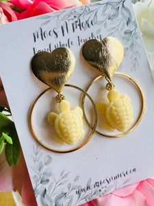 Mocs N More Earrings - The Heart of the Turtle