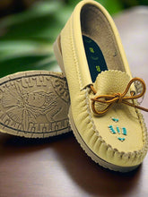 Load image into Gallery viewer, Women Leather Moccasins - Outdoor/Indoor Unlined Tan ON SALE NOW