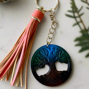 NEW Mocs N More - Tree of Life Keychain or Purse Tassel