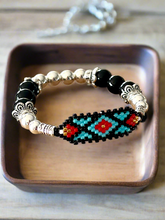 Load image into Gallery viewer, Mocs N More Hand Beaded Bracelets - Black Onyx