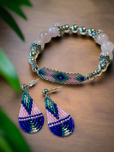 Load image into Gallery viewer, Beaded Earrings &amp; Bracelet Sets - Elegant