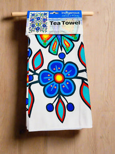 Tea Towels- White Floral Garden