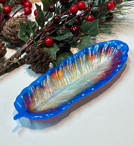 Feather Tray - Rainbow Colors