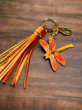 Load image into Gallery viewer, MEW Mocs N More - Orange Dragonfly Keychain