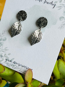 Mocs N More Earrings -Silver Leaf Earrings