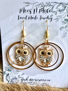 NEW Mocs N More - Owl Earrings