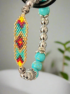 Mocs N More Totem Bracelets - Beaded Turquoise