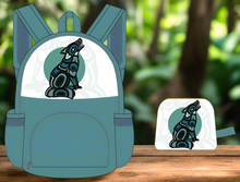Load image into Gallery viewer, Foldable Indigenous Designed Backpacks - Wolf