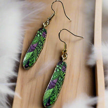 Load image into Gallery viewer, NEW Mocs N More Earrings -Tribal Feathers Warrior Woman