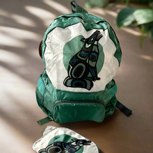 Load image into Gallery viewer, Foldable Indigenous Designed Backpacks - Wolf