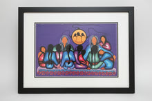 Load image into Gallery viewer, Colorful abstract design on a purple background