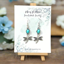 Load image into Gallery viewer, Mocs N More Earrings - Beautiful Dragonfly