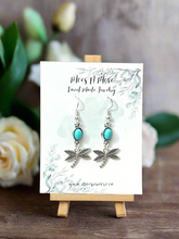 Load image into Gallery viewer, Mocs N More Earrings - Beautiful Dragonfly