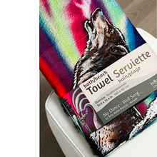 Load image into Gallery viewer, Bath Towels - Sky Dance Wolf Song
