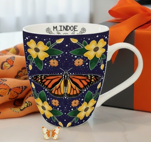 18 Oz - Signature Mugs -  Monarch Butterfly