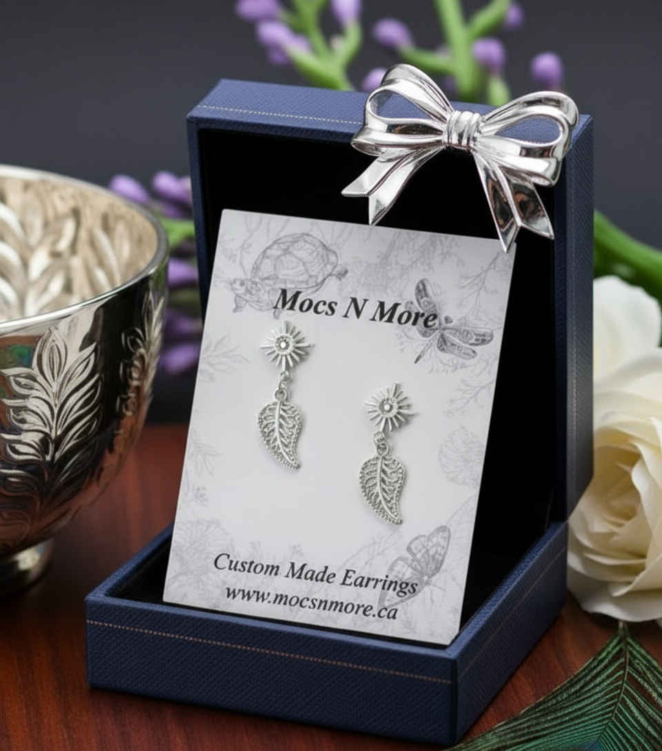 NEW Mocs N More Earrings - Sun Feather