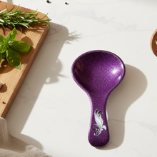 Load image into Gallery viewer, Fancy Feather Spoon Rest in Violet