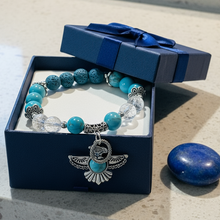Load image into Gallery viewer, Mocs N More Totem Bracelets - Turquoise Thunderbird