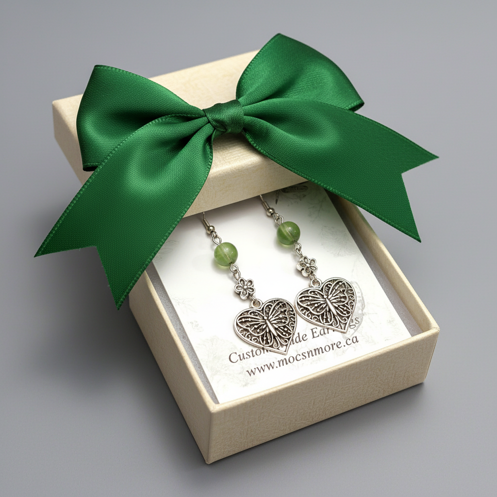 Mocs N More Earrings - Butterfly Heart