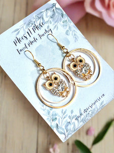 NEW Mocs N More - Owl Earrings