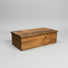 Load image into Gallery viewer, Mocs N More Art Boxes - Men's Trinket Box Dark Stain