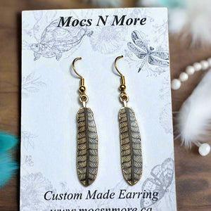 NEW Mocs N More Earrings -Tribal Feathers Wisdom