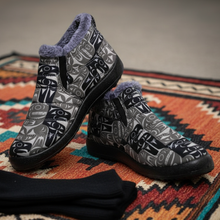 Load image into Gallery viewer, Thunderbird &amp; Whale Boots - Indigenous Art Nylon Boots