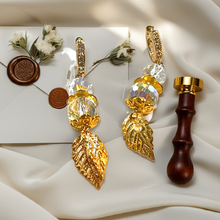 Load image into Gallery viewer, Mocs N More Earrings - Golden Leaf Earrings
