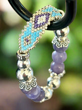 Load image into Gallery viewer, Mocs N More Totem Bracelets - Beaded Purple Aqua Marine