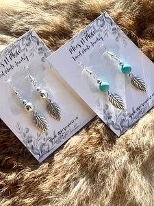 Mocs N More Earrings - Feather Dangle