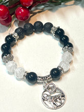 Load image into Gallery viewer, Mocs N More Totem Bracelets - Black Onyx Wolf
