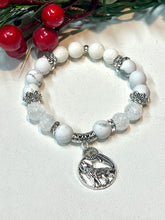 Load image into Gallery viewer, Mocs N More Totem Bracelets -  Howlite Wolf