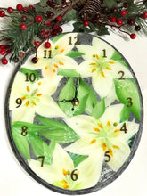 Load image into Gallery viewer, Clocks - Hand Painted Originals - White Lily