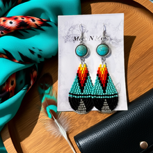 Load image into Gallery viewer, Mocs N More Earrings - A Little Bit of Turquoise