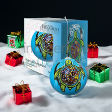 Load image into Gallery viewer, New Indigenous Glass Ornaments - Prayers for Turtle Island