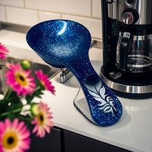 Load image into Gallery viewer, Blue Pearl Feather Spoon Rests