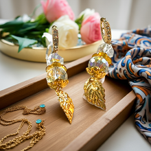 Load image into Gallery viewer, Mocs N More Earrings - Golden Leaf Earrings