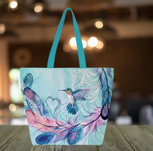 Load image into Gallery viewer, Tote Bags - Hummingbird Feathers