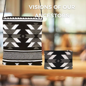 Cross Body Zipper Pouch - Visions of Our Ancestors