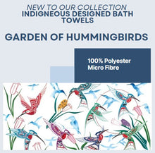 Load image into Gallery viewer, Bath Towels - Garden of Hummingbird