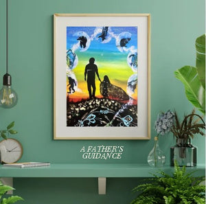 POSTERS - A Father's Guidance - 12"x18"