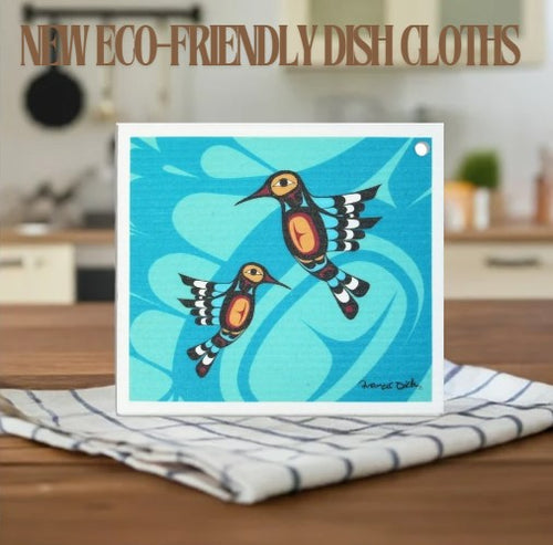 Eco Dish Cloths - Hummingbird