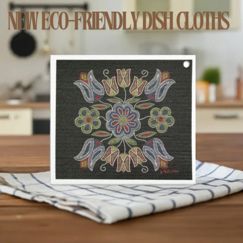 Eco Dish Cloths - Silver Threads