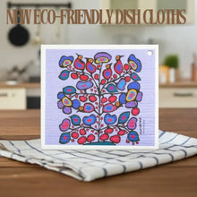 Load image into Gallery viewer, Eco Dish Cloths - Woodland Floral