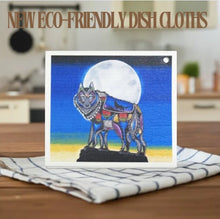 Load image into Gallery viewer, Eco Dish Cloths - Wolf