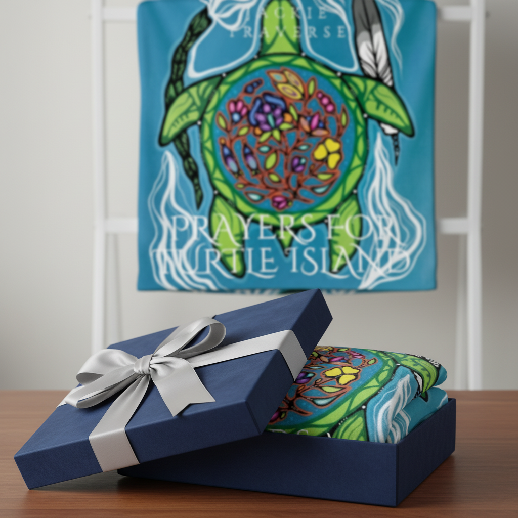 New Fleece Blanket - Prayers for Turtle Island