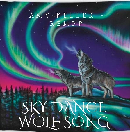 New Fleece Blanket - Sky Dance Wolf Song